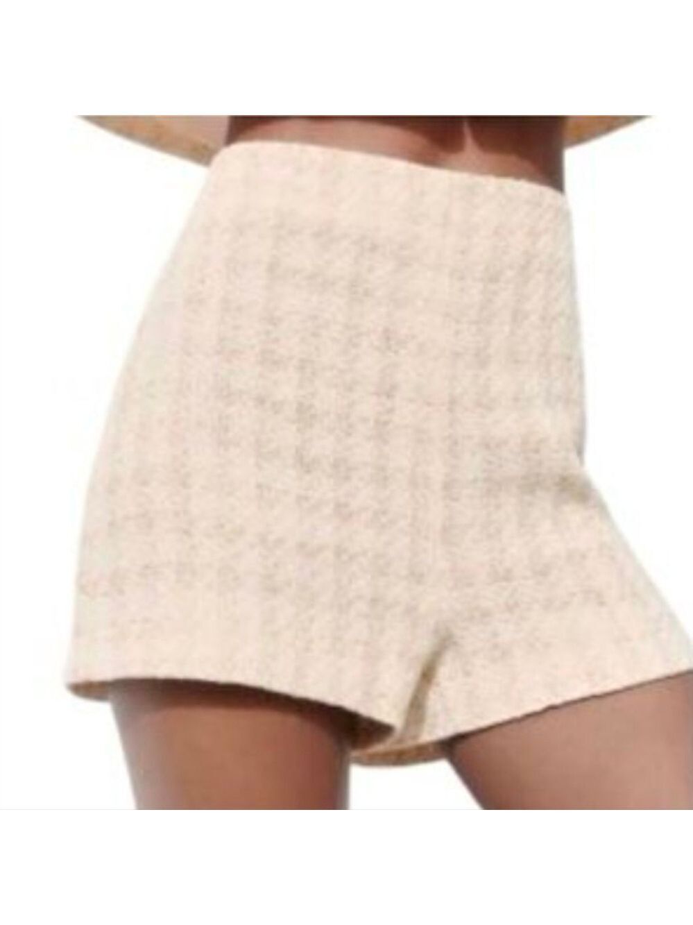 Zara Checkered Shorts Side Zipper Size XS